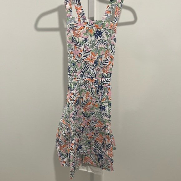 Polo by Ralph Lauren Pink and Blue Ruffled Halter Sundress - Picture 1 of 4